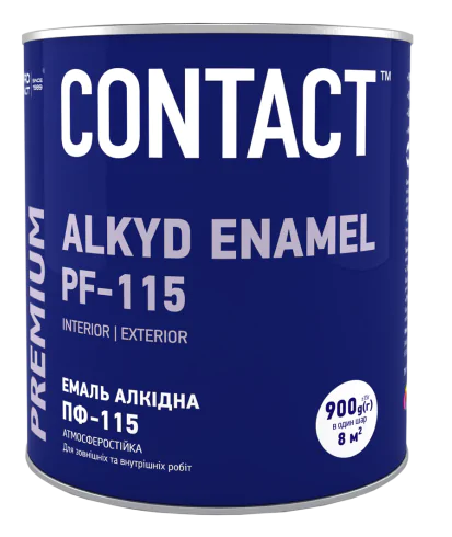 Емаль алкідна «CONTACT» ПФ-115 червона 2,8 кг